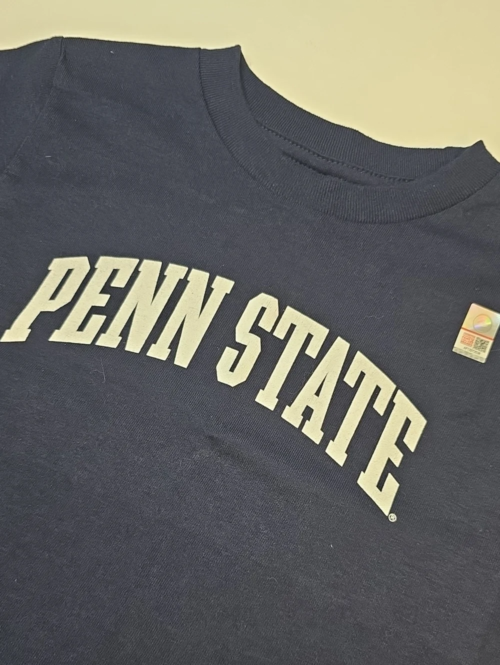 Rabbit Skins Navy Penn State Short Sleeve Tee